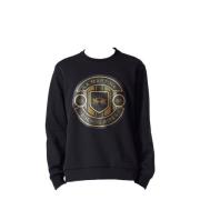 Sweatshirt Hoodies La Martina , Black , Heren