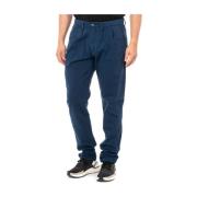 Donkerblauwe Broek met Rechte Snit La Martina , Blue , Heren