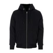 Zip-through Sweatshirt voor Heren Moose Knuckles , Black , Heren