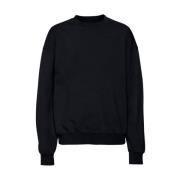 Round Neck Overbsize sweatshirt Colorful Standard , Black , Heren