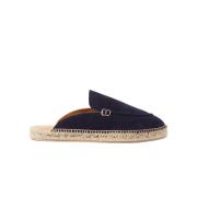 Blauwe Suède Espadrilles Scarosso , Blue , Heren