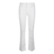 Boot-cut Jeans Mother , White , Dames