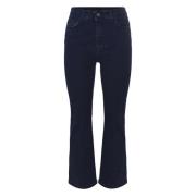 Klieke Bootcut Jeans van Katoen Kocca , Blue , Dames