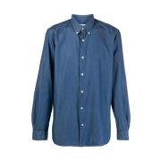 Denim Overhemd Woolrich , Blue , Heren