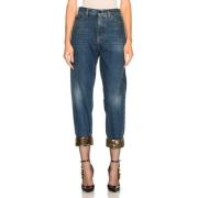 Pre-owned Cotton jeans Saint Laurent Vintage , Blue , Dames