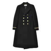 Pre-owned Wool outerwear Saint Laurent Vintage , Black , Dames