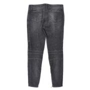 Pre-owned Cotton jeans Balmain Pre-owned , Black , Dames