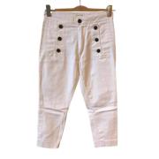 Pre-owned Cotton jeans Isabel Marant Pre-owned , White , Dames