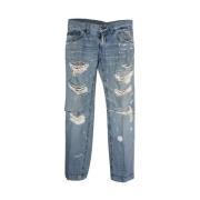 Pre-owned Cotton jeans Dolce & Gabbana Pre-owned , Blue , Dames