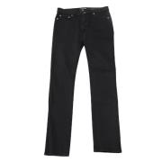 Pre-owned Cotton jeans Saint Laurent Vintage , Black , Dames