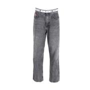 Pre-owned Cotton jeans Balenciaga Vintage , Gray , Dames