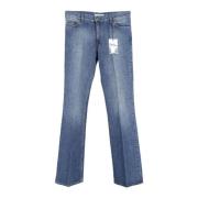 Pre-owned Cotton jeans Saint Laurent Vintage , Blue , Dames
