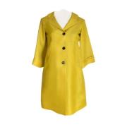 Pre-owned Silk outerwear Gucci Vintage , Yellow , Dames