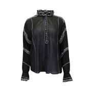 Lauryn Button-Up Blouse Isabel Marant Pre-owned , Black , Dames