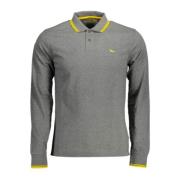 Heren polo met lange mouwen Harmont & Blaine , Gray , Heren