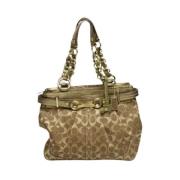 Pre-owned Canvas shoulder-bags Coach Pre-owned , Yellow , Dames