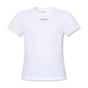 T-shirt met logo Alaïa , White , Dames