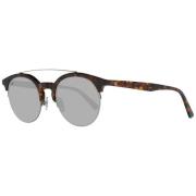 Bruine Ovale Zonnebril WEB Eyewear , Brown , Heren