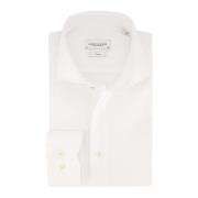 Witte Overhemdjurk, Slim Fit, Katoen Profuomo , White , Heren