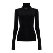 Turtleneck top Off White , Black , Dames