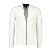Witte Zip-through Sweatshirt Cavallaro , White , Heren