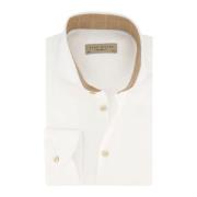 Witte Overhemdjurk met Tailored Fit John Miller , White , Heren