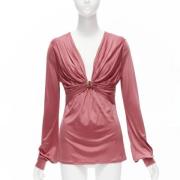 Pre-owned Polyester tops Gucci Vintage , Pink , Dames