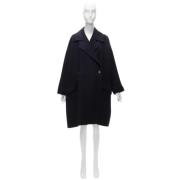 Pre-owned Wool outerwear Issey Miyake Pre-owned , Blue , Dames
