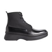 Zwarte Veterschoenen Calvin Klein , Black , Heren