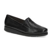 Zwarte Gesloten Loafers voor Dames Caprice , Black , Dames