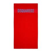 Luxe Handdoeken Dsquared2 , Red , Unisex
