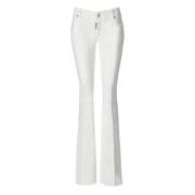 Twiggy Witte Flare Jeans Dsquared2 , White , Dames