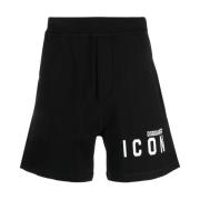 Zwarte Shorts voor Heren Dsquared2 , Black , Heren