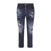 Slim-Fit Jeans Upgrade Collectie Comfortabel Stijlvol Dsquared2 , Blue...