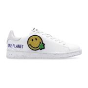 Leren Smiley Sneakers Dsquared2 , White , Heren