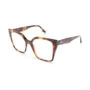 Bruin/Havana Optisch Montuur, veelzijdige stijl Fendi , Brown , Dames