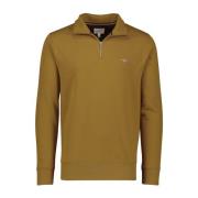 Mostergele Half-Zip Sweater Gant , Brown , Heren