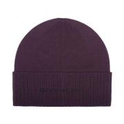 Wollen Logo Hoed Givenchy , Purple , Heren