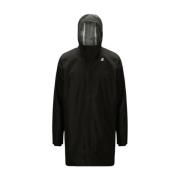 Triple-Layer Bonded Jersey Parka K-Way , Black , Heren