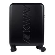 Kleine Zwarte Cabin Trolley K-Way , Black , Unisex