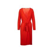 Elegante Wrap Maxi Jurk Max Mara , Orange , Dames