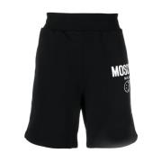 Lange korte broek Moschino , Black , Heren