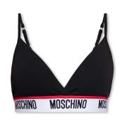 Beha met logo Moschino , Black , Dames