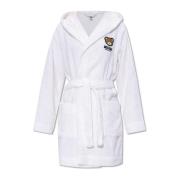 Badjas met logo Moschino , White , Dames