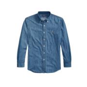 Slim Fit Denim Overhemd Polo Ralph Lauren , Blue , Heren