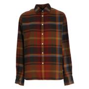 Bordeaux Tartan Katoenen Shirt voor Vrouwen Ralph Lauren , Multicolor ...