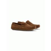 Casual Suede Driver Tommy Hilfiger , Brown , Heren