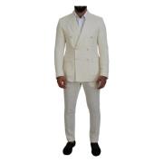 Witte Dubbel Breasted 2-Delig Taormina Pak Dolce & Gabbana , White , H...