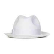 Witte vilten Nila hoed met juweelmonogram Elie Saab , White , Dames