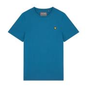 Martin Korte Mouw T-shirt Lyle & Scott , Blue , Heren